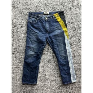 ACNE STUDIOS, Pop Flag Print‎  Yellow Paint Size 40 (33x26) Womens